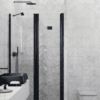 Alcove shower screen Hietakari Infinia 238, black frame, clear glass Alcove shower screen Hietakari Infinia 238, fixed wall + folding door – 5