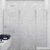 Alcove shower screen Hietakari Infinia 239, fixed wall + hinged door with fixed part – 4