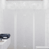 Alcove shower screen Hietakari Infinia 240, white frame, Chinchilla patterned glass Alcove shower screen Hietakari Infinia 240, white frame, Chinchilla patterned glass