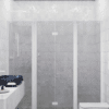 Alcove shower screen Hietakari Infinia 240, white frame, grey tinted glass Alcove shower screen Hietakari Infinia 240, white frame, grey tinted glass
