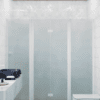 Alcove shower screen Hietakari Infinia 240, white frame, satin frosted glass Alcove shower screen Hietakari Infinia 240, white frame, satin frosted glass