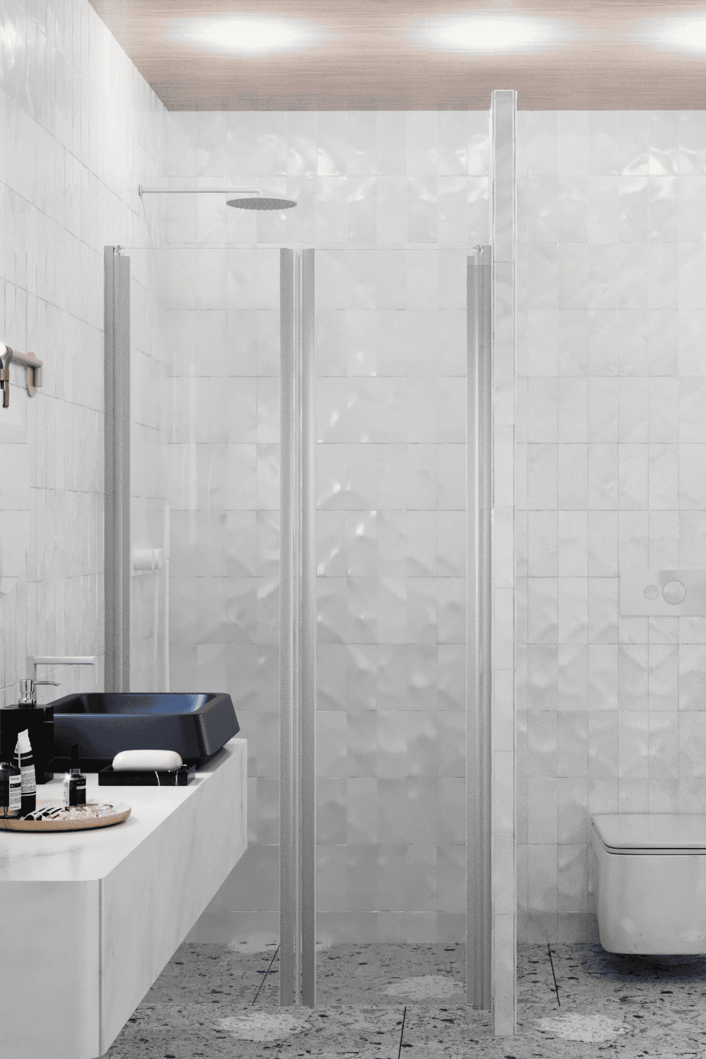 Alcove shower screen Hietakari Infinia 241, hinged door + hinged door – 4