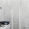 Alcove shower screen Hietakari Infinia 241, white frame, clear glass Alcove shower screen Hietakari Infinia 241, hinged door + hinged door