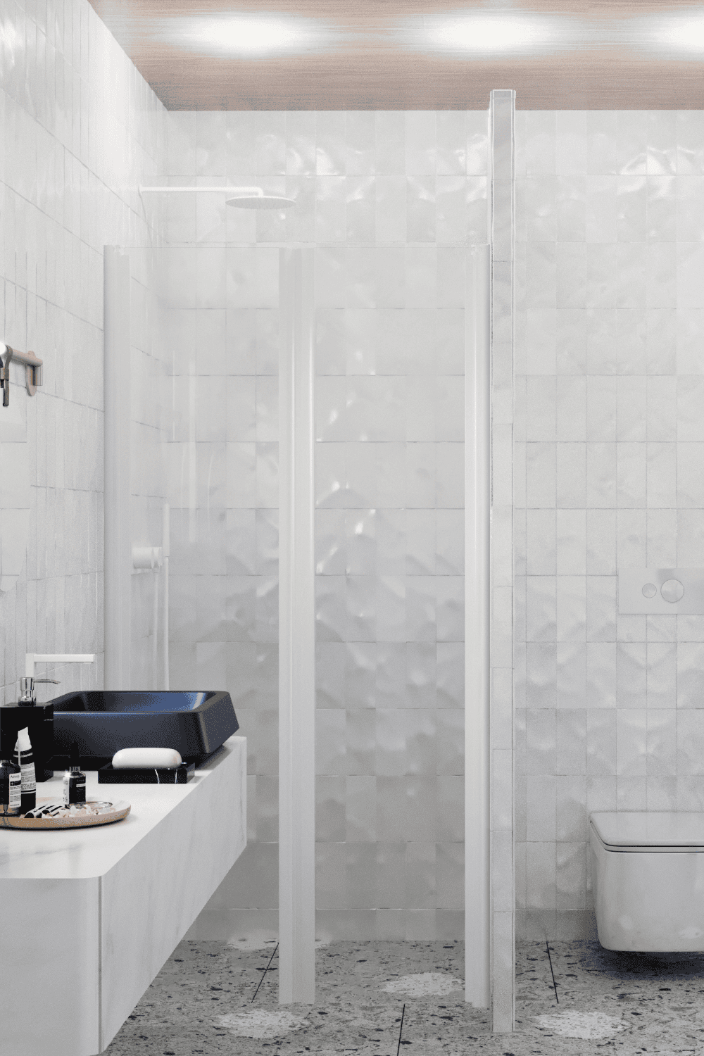 Alcove shower screen Hietakari Infinia 241, hinged door + hinged door