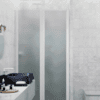 Alcove shower screen Hietakari Infinia 241, white frame, satin frosted glass Alcove shower screen Hietakari Infinia 241, white frame, satin frosted glass