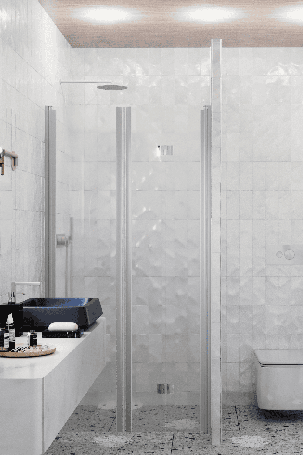 Alcove shower screen Hietakari Infinia 242, hinged door + folding door – 4