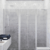 Alcove shower screen Hietakari Infinia 244, aluminium frame, grey tinted glass Alcove shower screen Hietakari Infinia 244, aluminium frame, grey tinted glass
