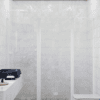 Alcove shower screen Hietakari Infinia 244, white frame, clear glass Alcove shower screen Hietakari Infinia 244, white frame, clear glass