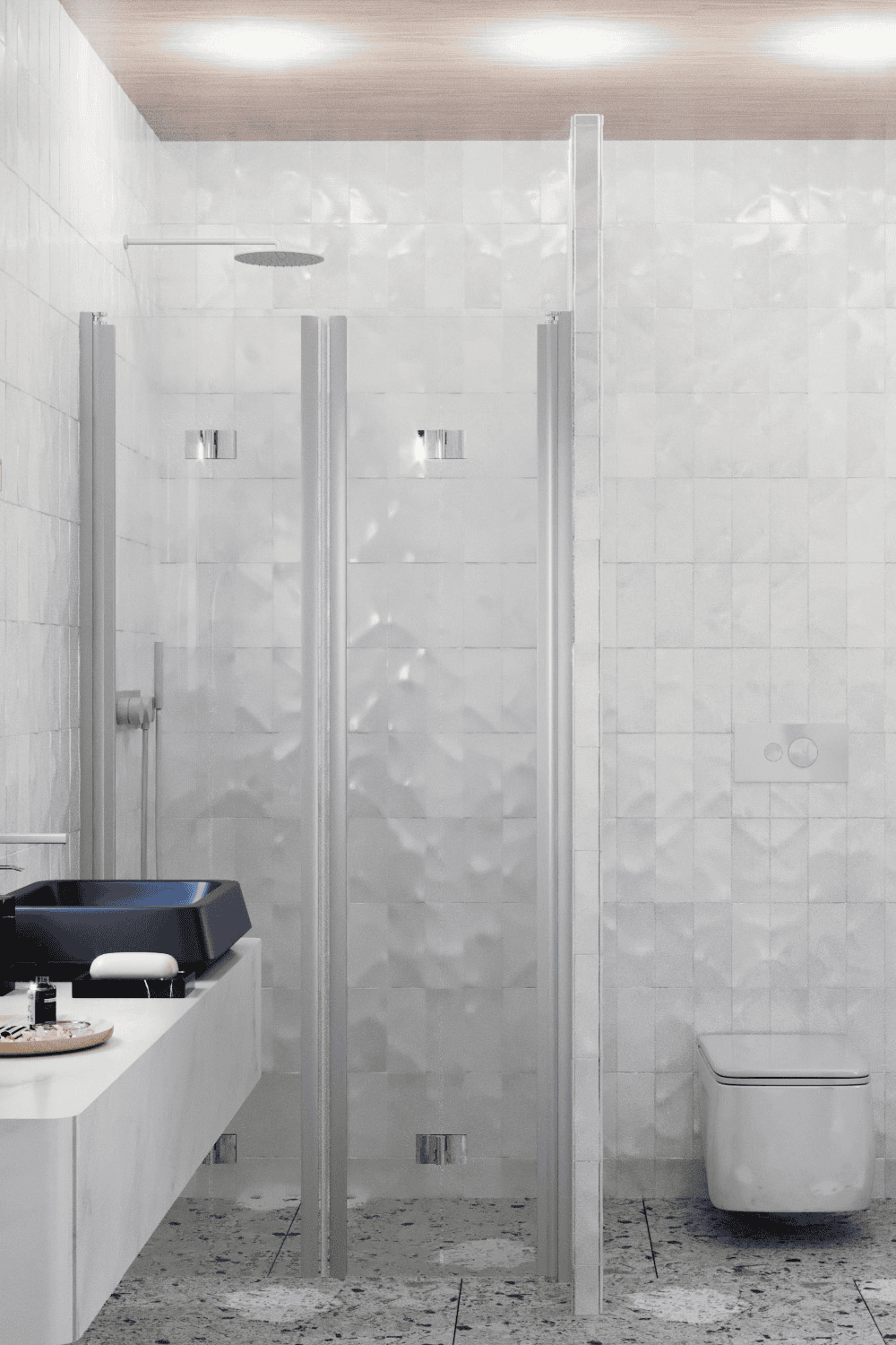Alcove shower screen Hietakari Infinia 245, folding door + folding door – 4