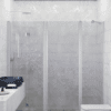 Alcove shower screen Hietakari Infinia 246, aluminium frame, grey tinted glass Alcove shower screen Hietakari Infinia 246, aluminium frame, grey tinted glass