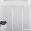 Alcove shower screen Hietakari Infinia 246, white frame, Chinchilla patterned glass Alcove shower screen Hietakari Infinia 246, white frame, Chinchilla patterned glass