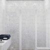 Alcove shower screen Hietakari Infinia 246, white frame, clear glass Alcove shower screen Hietakari Infinia 246, white frame, clear glass