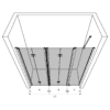 Alcove shower screen Hietakari Infinia 247, folding door + folding door with fixed part – 3
