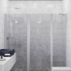 Alcove shower screen Hietakari Infinia 247, aluminium frame, grey tinted glass