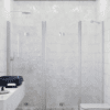 Alcove shower screen Hietakari Infinia 247, folding door + folding door with fixed part – 4