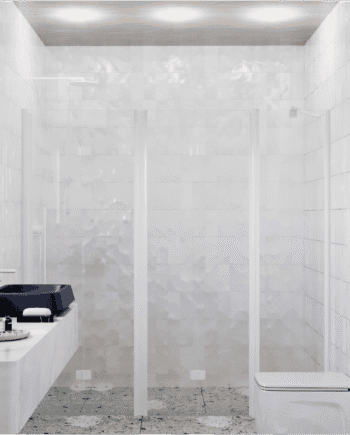 Alcove shower screen Hietakari Infinia 247, folding door + folding door with fixed part