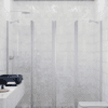 Alcove shower screen Hietakari Infinia 248, aluminium frame, clear glass Alcove shower screen Hietakari Infinia 248, hinged door with fixed part + hinged door with fixed part – 4