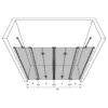 Alcove shower screen Hietakari Infinia 250 – 3D drawing Alcove shower screen Hietakari Infinia 250 – 3D drawing