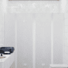 Alcove shower screen Hietakari Infinia 250, white frame, Chinchilla patterned glass Alcove shower screen Hietakari Infinia 250, white frame, Chinchilla patterned glass