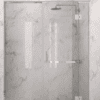 Alcove shower screen Hietakari Vetro 524, chrome fittings, clear glass Alcove shower screen Hietakari Vetro 524, chrome fittings, clear glass