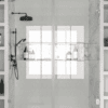 Alcove shower screen Hietakari Vetro 531, chrome fittings, clear glass Alcove shower screen Hietakari Vetro 531, chrome fittings, clear glass