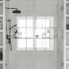 Alcove shower screen Hietakari Vetro 531, Mocha fittings, clear glass Alcove shower screen Hietakari Vetro 531, Mocha fittings, clear glass