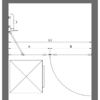 Alcove shower screen Hietakari Vetro 531 – dimension drawing Alcove shower screen Hietakari Vetro 531 – dimension drawing