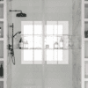 Alcove shower screen Hietakari Vetro 531, Sand fittings, clear glass Alcove shower screen Hietakari Vetro 531, Sand fittings, clear glass