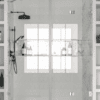 Alcove shower screen Hietakari Vetro 532, chrome fittings, clear glass Alcove shower screen Hietakari Vetro 532, chrome fittings, clear glass