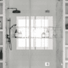 Alcove shower screen Hietakari Vetro 536, chrome fittings, clear glass Alcove shower screen Hietakari Vetro 536, chrome fittings, clear glass