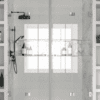 Alcove shower screen Hietakari Vetro 537, chrome fittings, clear glass Alcove shower screen Hietakari Vetro 537, chrome fittings, clear glass