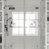 Alcove shower screen Hietakari Vetro 539, chrome fittings, clear glass Alcove shower screen Hietakari Vetro 539, chrome fittings, clear glass