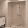 Alcove shower screen Hietakari Vetro 550, chrome fittings, clear glass Alcove shower screen Hietakari Vetro 550, chrome fittings, clear glass