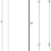 Alcove shower screen Hietakari Vetro 550 – dimension drawing Alcove shower screen Hietakari Vetro 550 – dimension drawing