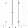 Alcove shower screen Hietakari Vetro 554 – dimension drawing Alcove shower screen Hietakari Vetro 554 – dimension drawing