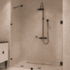 Alcove shower screen Hietakari Vetro 564, chrome fittings, clear glass Alcove shower screen Hietakari Vetro 564, chrome fittings, clear glass