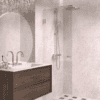 Hinged shower door Hietakari Vetro 512, chrome fittings, clear glass