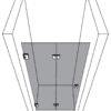 Folding shower door for alcove Hietakari Vetro 528 ā dimension drawing Folding shower door for alcove Hietakari Vetro 528 ā dimension drawing