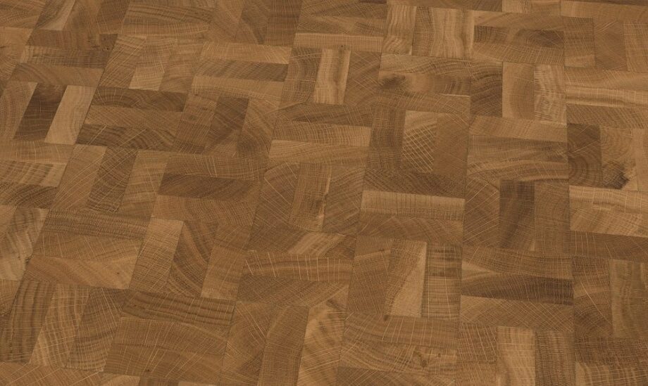 End Grain Flooring Oak Markant, basket weave, 18 mm, block 20 x 60 mm
