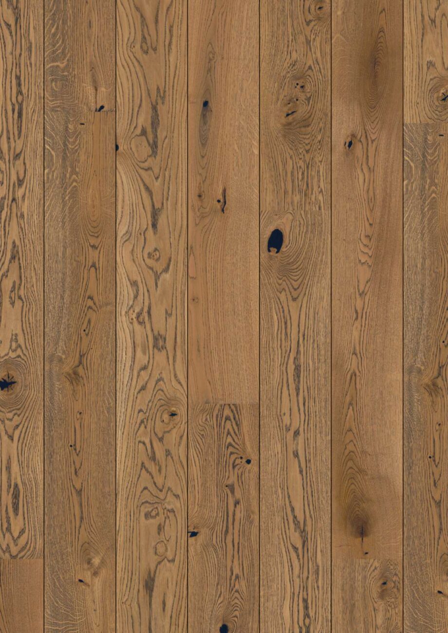 Engineered wood flooring Bauwerk Casapark oak 45 Alamo black limed brushed natural oiled 181mm