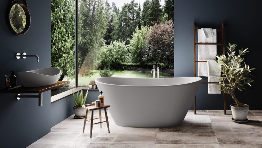 Freestanding Bath PAA AMORE 160x85 cm, Silkstone – 3