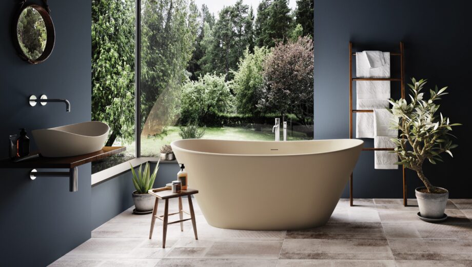 Freestanding Bath PAA AMORE 160x85 cm, Silkstone – 4