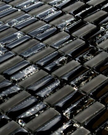 Glass mosaic Nr. 93, 30x30 cm, 8 mm, black