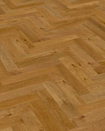 Herringbone floor Thede & Witte Oak Knotty beveled brushed and oiled