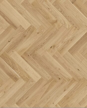 Herringbone parquet oak, Tarkett, Segno Oak, brushed, beveled, hardwax oil, left modular