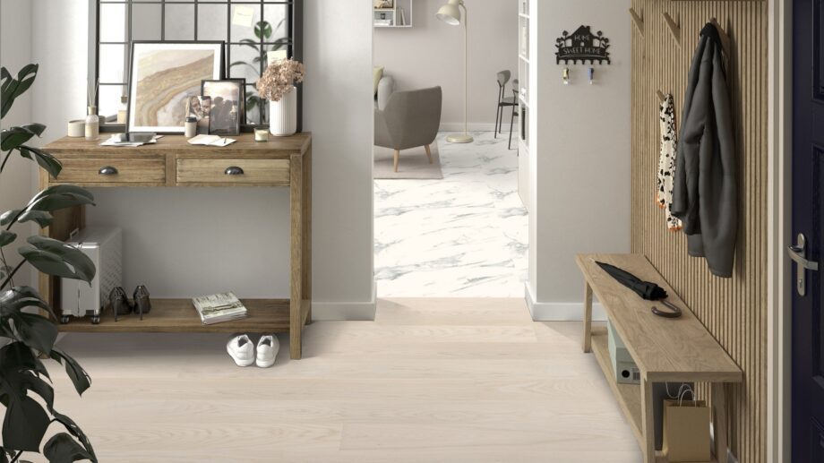Tammeparkett Tarkett Grace Beige Cashmere Plank XT esikus