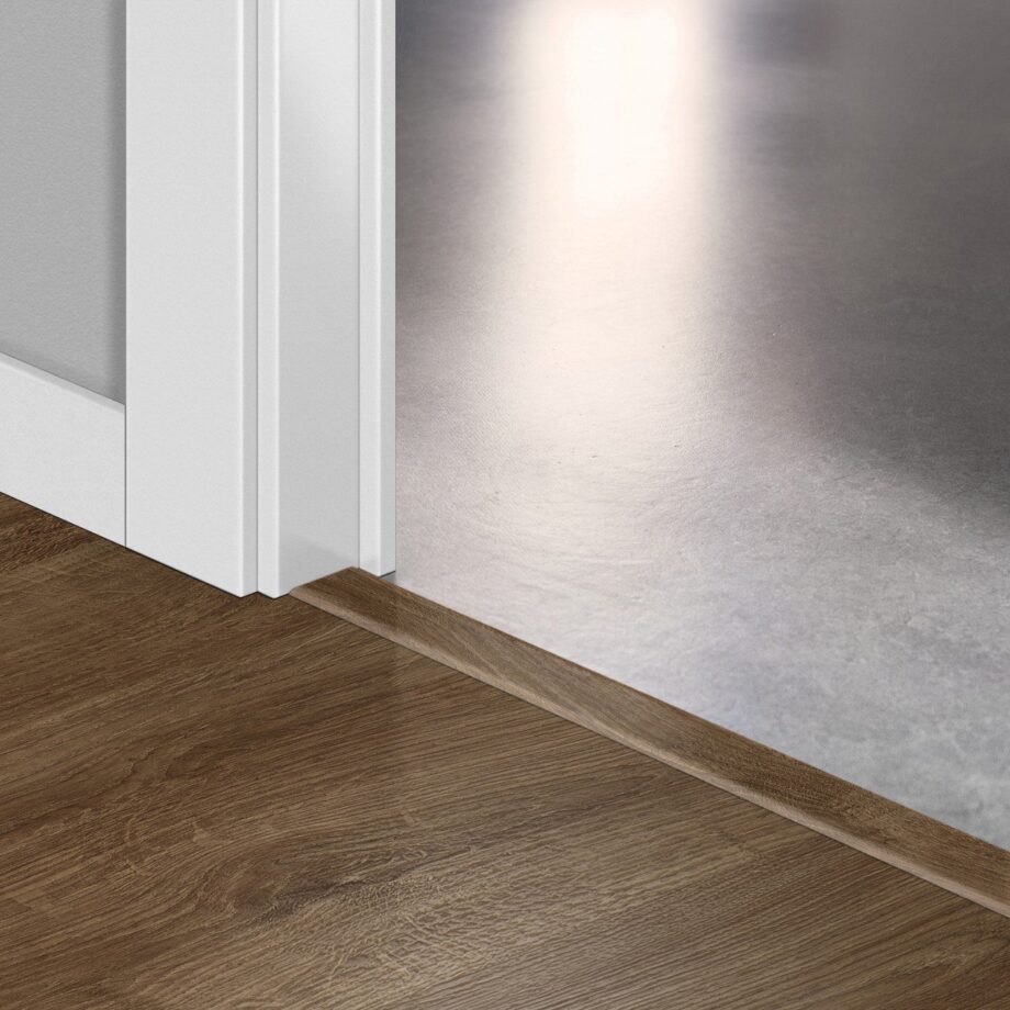 Incizo 5-in-1 transition profile Quick-Step Newcastle Oak Brown for laminate, 13x48x2150 mm