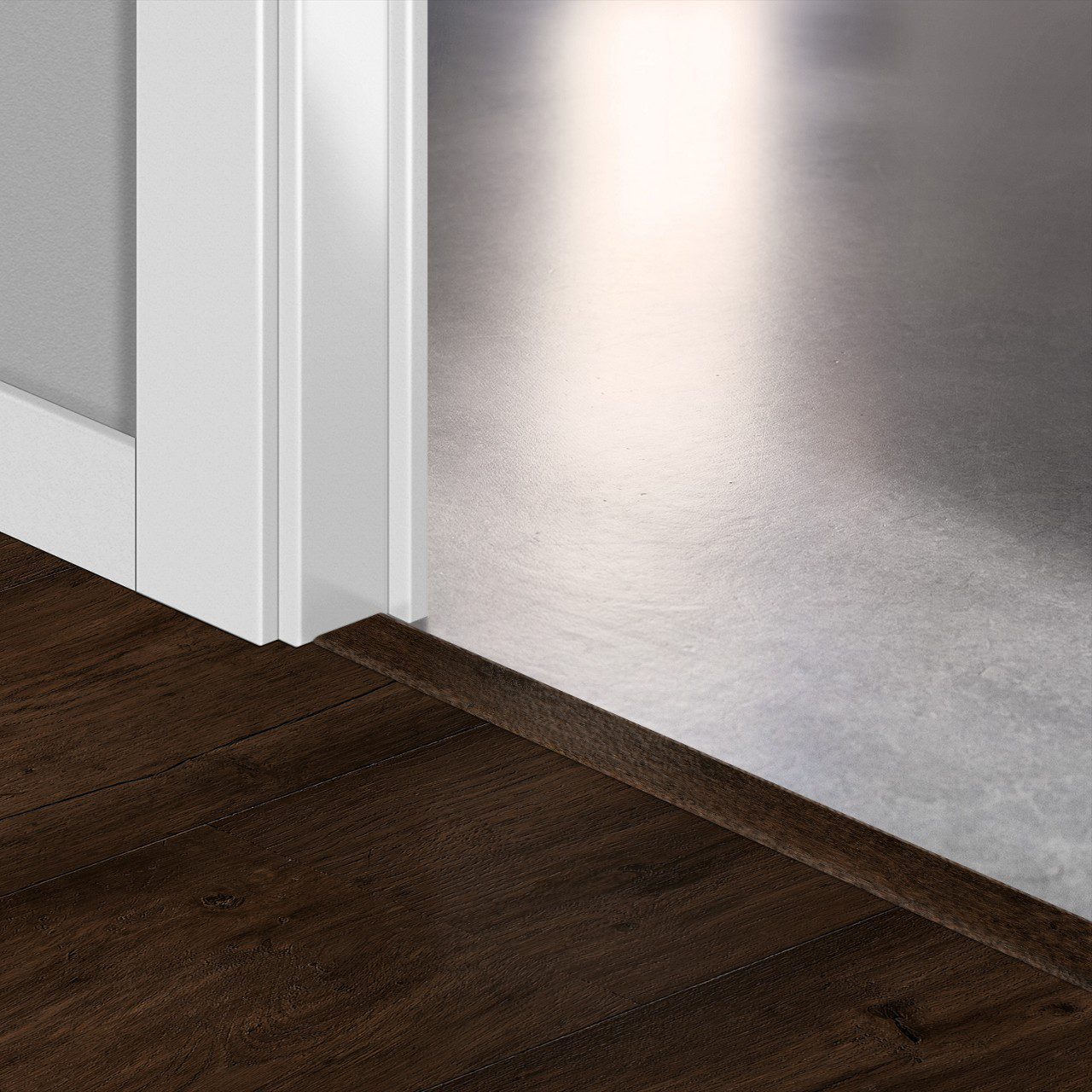 Incizo 5-in-1 transition profile Quick-Step Waxed Oak Brown for laminate, 13x48x2150 mm
