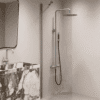 Fixed shower screen Hietakari Forma 301 – view 4 Fixed shower screen Hietakari Forma 301 – 4