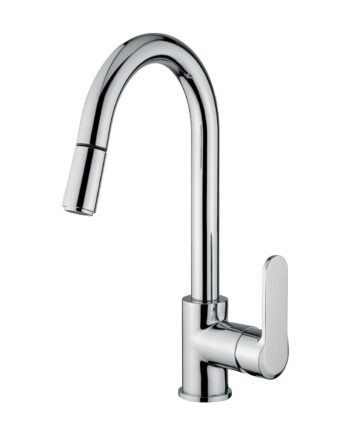 Kitchen mixer Emmevi Nefer 77066ND with pull-out spray, low pressure